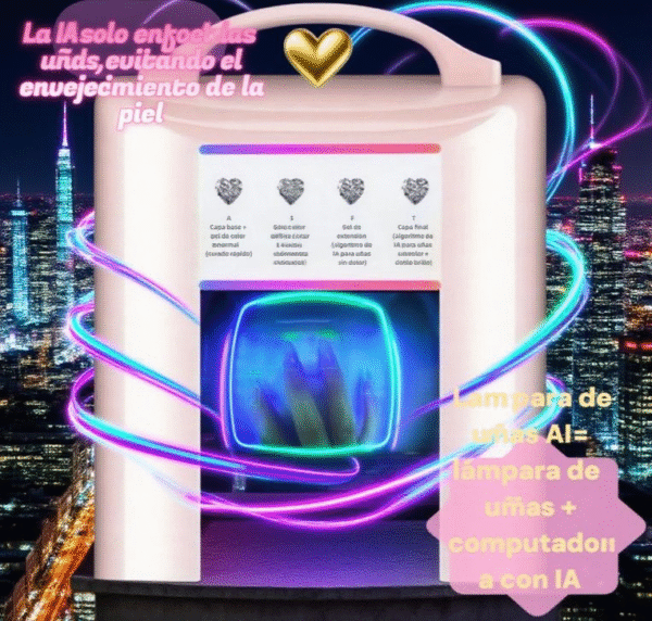 AI Nail Lamp Fast Gel Curing Hands Safe LED UV Light for Nail Salon Home Use